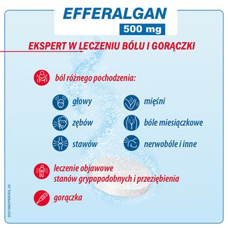 Efferalgan 500 mg, 16 tabletek musujących - 4 - zdjęcie produktu