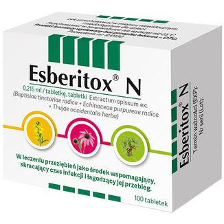 Esberitox N 0,215 ml, 100 tabletek USZKODZONE OPAKOWANIE - zdjęcie produktu