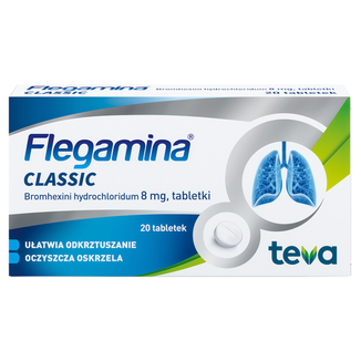 Flegamina 8 mg, 20 tabletek - 2 Flegamina 8 mg, 20 tabletek - 2 - zdjęcie produktu