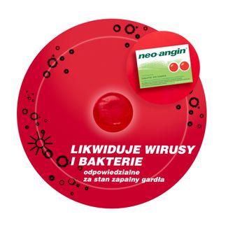 Neo-Angin 1,2 mg + 0,6 mg + 5,9 mg, 24 tabletki do ssania - 5 - zdjęcie produktu