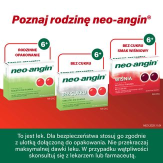 Neo-Angin 1,2 mg + 0,6 mg + 5,9 mg, 24 tabletki do ssania - 6 - zdjęcie produktu