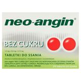 Neo-Angin bez cukru 1,2 mg + 0,6 mg + 5,72 mg, 24 tabletki do ssania - miniaturka zdjęcia produktu