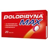 Polopiryna Max 500 mg, 20 tabletek dojelitowych USZKODZONE OPAKOWANIE - miniaturka zdjęcia produktu