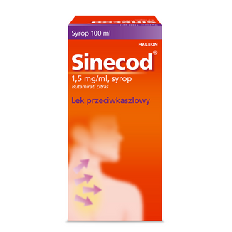 Sinecod 1,5 mg/ml, syrop, 100 ml - zdjęcie produktu