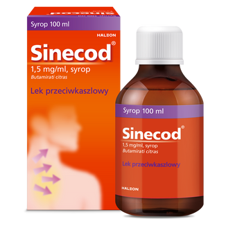 Sinecod 1,5 mg/ml, syrop, 100 ml - zdjęcie produktu