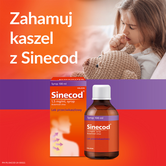 Sinecod 1,5 mg/ml, syrop, 100 ml - 3 - zdjęcie produktu