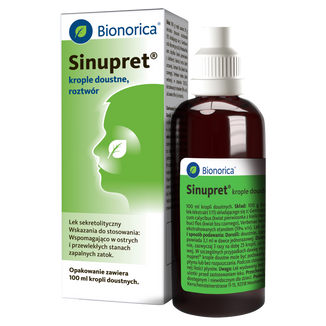 Sinupret, krople doustne, roztwór, 100 ml - 2 - zdjęcie produktu