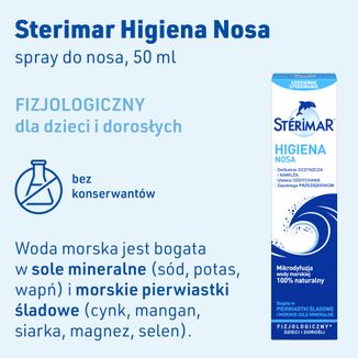 Sterimar Higiena Nosa, spray fizjologiczny do nosa, 50 ml - 2 - zdjęcie produktu
