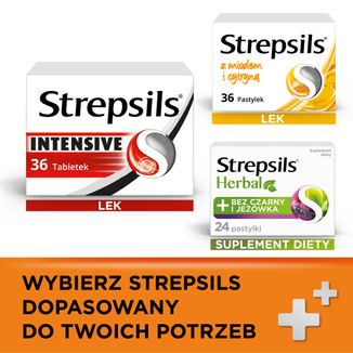 Strepsils pomarańczowy z witaminą C 1,2 mg + 0,6 mg, 24 pastylki twarde - 12 Strepsils pomarańczowy z witaminą C 1,2 mg + 0,6 mg, 24 pastylki twarde - 12 - zdjęcie produktu