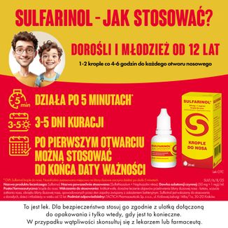 Sulfarinol (50 mg + 1 mg)/ ml, krople do nosa, 20 ml - 6 - zdjęcie produktu