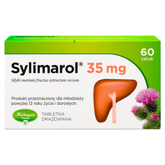 Sylimarol 35 mg, 60 tabletek drażowanych - 2 - zdjęcie produktu