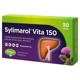 Sylimarol Vita 150 mg, 30 kapsułek USZKODZONE OPAKOWANIE - 2 - zdjęcie produktu