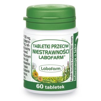 Tabletki przeciw niestrawności Labofarm, 60 tabletek - zdjęcie produktu