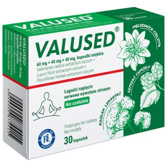 Valused 60 mg + 40 mg + 40 mg, 30 kapsułek - zdjęcie produktu