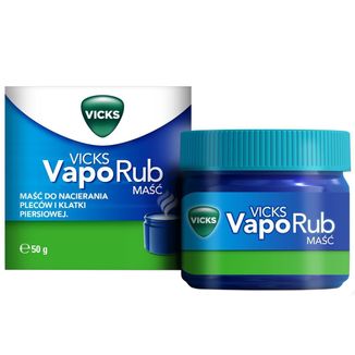 Vicks VapoRub, maść dla dzieci od 5 lat i dorosłych, 50g USZKODZONE OPAKOWANIE - zdjęcie produktu