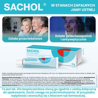 Sachol (87,1 mg + 0,1 mg)/g, żel stomatologiczny, 10 g - 2 - zdjęcie produktu