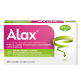 Alax 35 mg + 42 mg, 20 tabletek drażowanych - miniaturka zdjęcia produktu