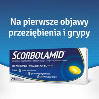 Scorbolamid 300 mg +100 mg + 5 mg, 20 tabletek drażowanych - 3 - zdjęcie produktu