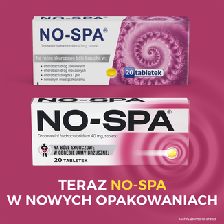 No-Spa 40 mg, 20 tabletek - 3 No-Spa 40 mg, 20 tabletek - 3 - zdjęcie produktu