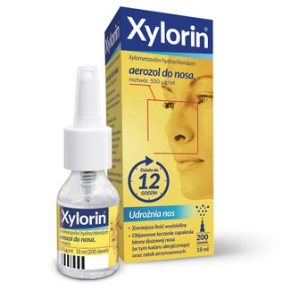 Xylorin 550 μg/ ml, aerozol do nosa, 18 ml USZKODZONE OPAKOWANIE - zdjęcie produktu