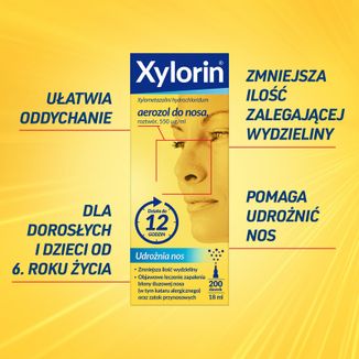 Xylorin 550 μg/ ml, aerozol do nosa, 18 ml USZKODZONE OPAKOWANIE - 5 - zdjęcie produktu