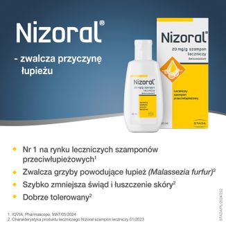 Nizoral 20 mg/ g, szampon przeciwłupieżowy, 60 ml USZKODZONE OPAKOWANIE - 5 Nizoral 20 mg/ g, szampon przeciwłupieżowy, 60 ml USZKODZONE OPAKOWANIE - 5 - zdjęcie produktu
