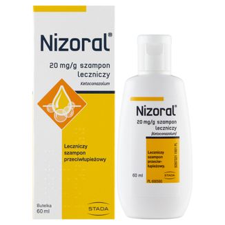 Nizoral 20 mg/ g, szampon przeciwłupieżowy, 60 ml - zdjęcie produktu