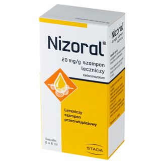 Nizoral 20 mg/ g, szampon przeciwłupieżowy, 6 ml x 6 saszetek - 3 - zdjęcie produktu