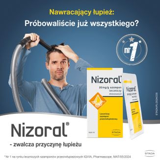 Nizoral 20 mg/ g, szampon przeciwłupieżowy, 6 ml x 6 saszetek - 4 - zdjęcie produktu