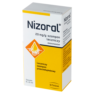 Nizoral 20 mg/ g, szampon przeciwłupieżowy, 6 ml x 6 saszetek - 3 - zdjęcie produktu