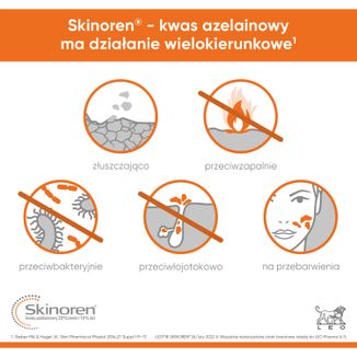 Skinoren 150 mg/ g, żel, 30 g USZKODZONE OPAKOWANIE - 3 Skinoren 150 mg/ g, żel, 30 g USZKODZONE OPAKOWANIE - 3 - zdjęcie produktu