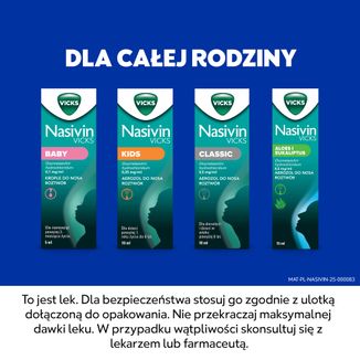 Nasivin Vicks Baby 0,1 mg/ml, krople do nosa dla niemowląt od 3 miesiąca, 5 ml USZKODZONE OPAKOWANIE - 10 - zdjęcie produktu