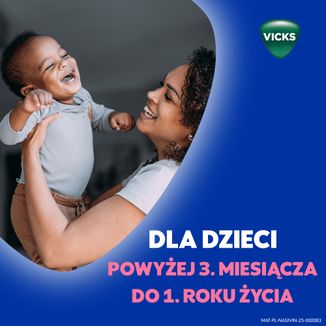 Nasivin Vicks Baby 0,1 mg/ml, krople do nosa dla niemowląt od 3 miesiąca, 5 ml USZKODZONE OPAKOWANIE - 7 - zdjęcie produktu