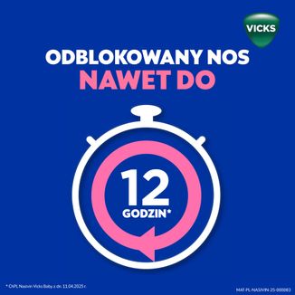 Nasivin Vicks Baby 0,1 mg/ml, krople do nosa dla niemowląt od 3 miesiąca, 5 ml - 4 - zdjęcie produktu