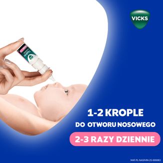 Nasivin Vicks Baby 0,1 mg/ml, krople do nosa dla niemowląt od 3 miesiąca, 5 ml - 8 - zdjęcie produktu