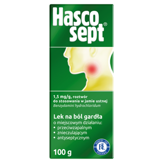 Hascosept 1,5 mg/g, roztwór do stosowania w jamie ustnej, 100 g - 2 - zdjęcie produktu