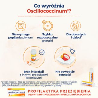 Boiron Oscillococcinum, granulki, 1 g x 6 dawek - 4 - zdjęcie produktu