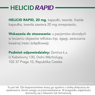 Helicid Control 10 mg, 14 kapsułek - 10 - zdjęcie produktu
