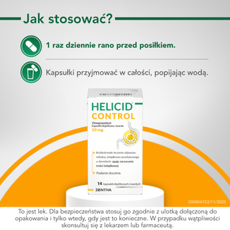 Helicid Control 10 mg, 14 kapsułek - 6 - zdjęcie produktu
