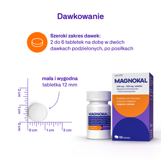 Magnokal 250 mg + 250 mg, 50 tabletek - 7 - zdjęcie produktu