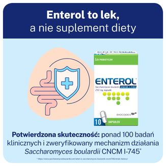 Enterol, 250 mg, 10 kapsułek - 5 - zdjęcie produktu