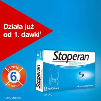 Stoperan 2 mg, 8 kapsułek - 3 - zdjęcie produktu