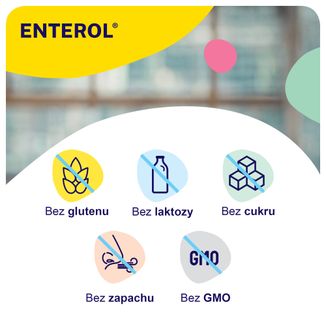 Enterol 250 mg, Saccharomyces boulardii, proszek do sporządzenia zawiesiny doustnej, 10 saszetek USZKODZONE OPAKOWANIE - 8 - zdjęcie produktu