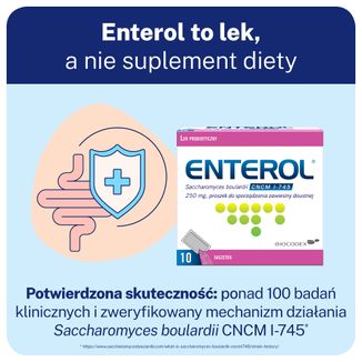 Enterol, 250 mg, 10 saszetek - 3 - zdjęcie produktu