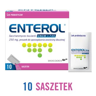 Enterol, 250 mg, 10 saszetek - 2 - zdjęcie produktu