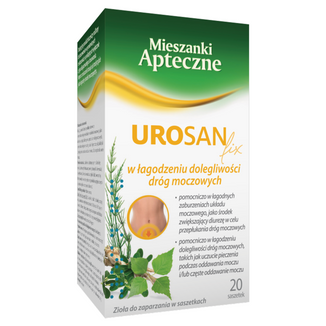Herbapol Zielnik Apteczny Urosan Fix, 2 g x 20 saszetek KRÓTKA DATA - 3 Herbapol Zielnik Apteczny Urosan Fix, 2 g x 20 saszetek KRÓTKA DATA - 3 - zdjęcie produktu