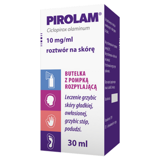 Pirolam 10 mg/ ml, roztwór na skórę, 30 ml - zdjęcie produktu