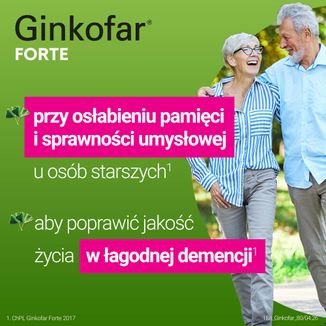 Ginkofar Forte 80 mg, 60 tabletek powlekanych - 3 - zdjęcie produktu