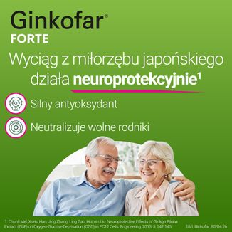 Ginkofar Forte 80 mg, 60 tabletek powlekanych - 5 - zdjęcie produktu