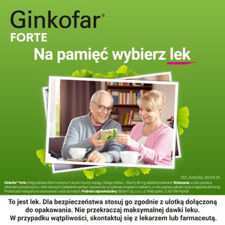 Ginkofar Forte 80 mg, 60 tabletek powlekanych - 9 - zdjęcie produktu
